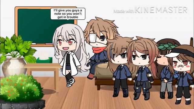 Undertale + fell(red) goes to school for a day |Gacha life| смотреть онлайн