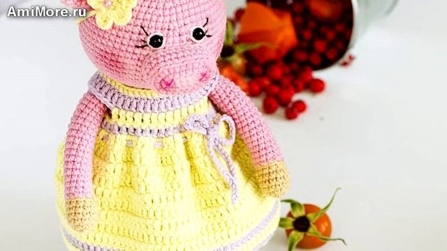 Амигуруми: схема Хрюшеньки. Игрушки вязаные крючком - Free crochet patterns. смотреть онлайн