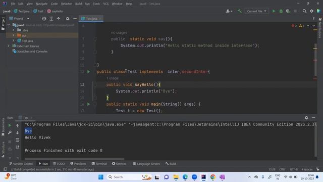 Static Method inside Interface Java 8 with Live Coding смотреть онлайн