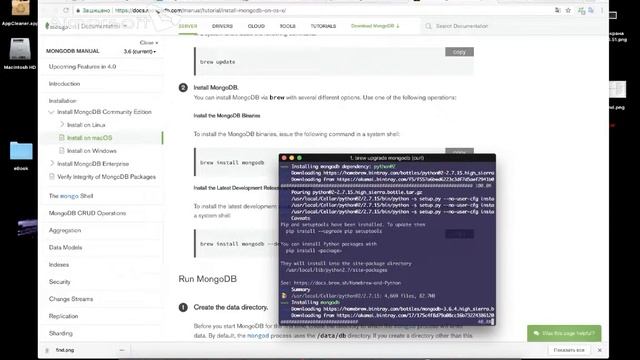Install MongoDB with HomeBrew