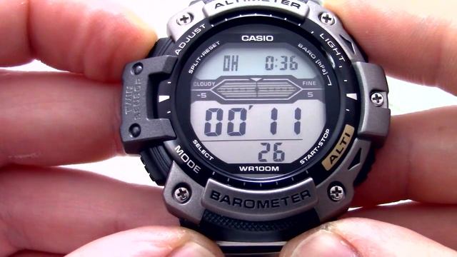 Часы Casio Outgear SGW-300HD-1A [SGW-300HD-1AER] - Инструкция, как настроить от PresidentWatches.Ru смотреть онлайн