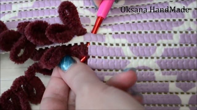 Коврик из Alize Puffy Fine Ombre Batik. смотреть онлайн