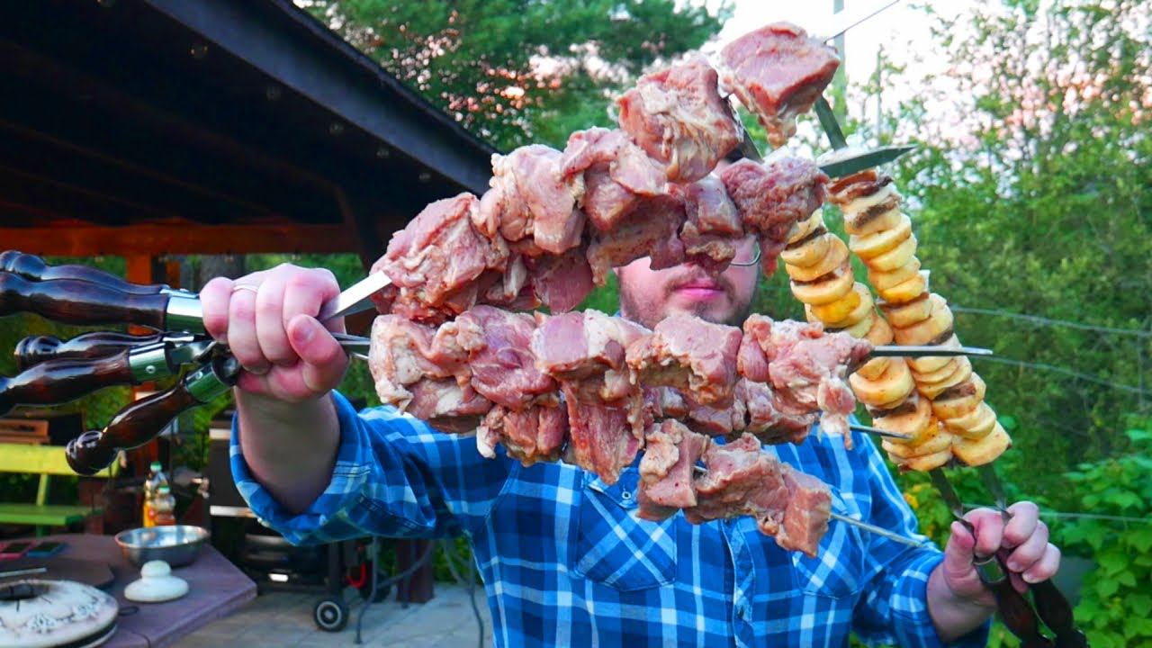 Идеальный сочный шашлык! Показываю самый летний маринад на квасе. Готовим в Тандыре смотреть онлайн