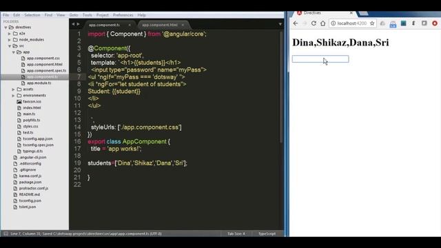 Angular 4 QuickStart Tutorial - Angular 4 Directives (ngFor, ngif , ngClass, ngStyle ) смотреть онлайн