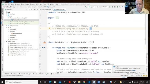 Android (Kotlin) App: One Seekbar (toward a Graphic Equalizer Interface) смотреть онлайн