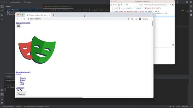 How to Intercept Network Requests with Playwright Javascript смотреть онлайн