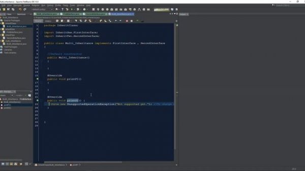Part10   Java Object Oriented Programming For Beginners   Interface Multi Inheritance
