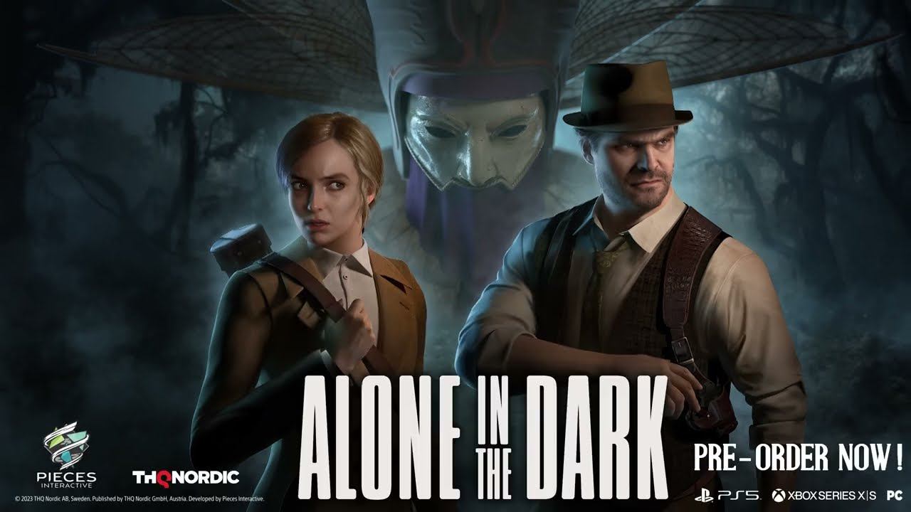 ALONE IN THE DARK 8 minutes of psychological horror gameplay смотреть онлайн