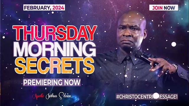THURSDAY SECRETS, 22ND FEBRUARY 2024 - Apostle Joshua Selman Commanding Your смотреть онлайн