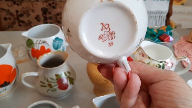 Мои винтажные сливочники и молочники.