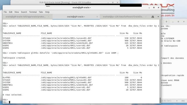 Administration Oracle 19c (2/4): Création des utilisateurs et tablespaces (version FR) смотреть онлайн