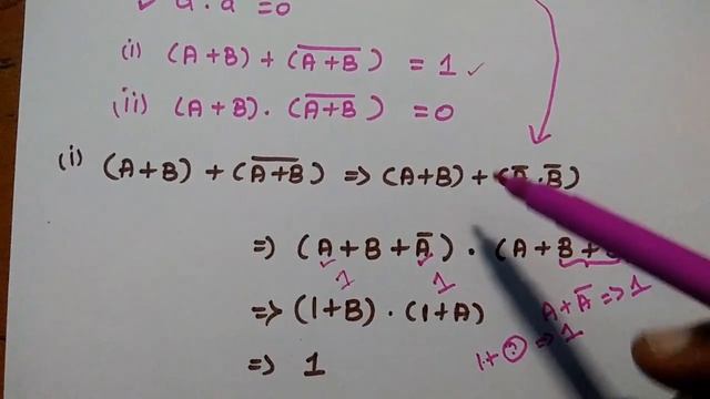 DeMorgan's Theorems with proof смотреть онлайн