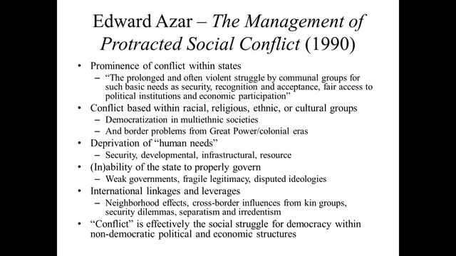 International Organization Lecture 09 - Studies in Conflict Resolution смотреть онлайн
