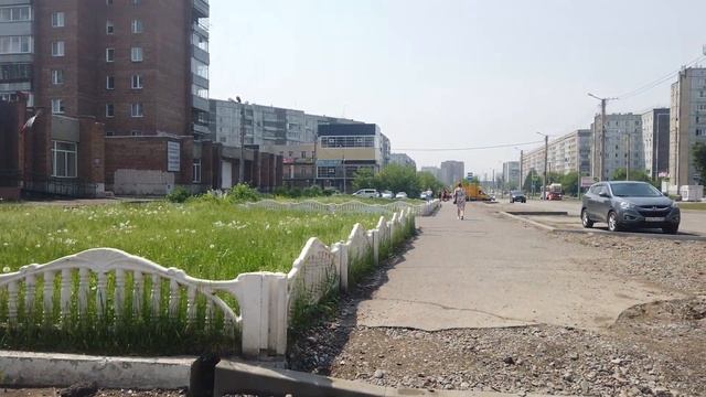 Пешком с Менделеева на ул. Щорса ( Красноярск правобережный ) Июнь 2023 смотреть онлайн