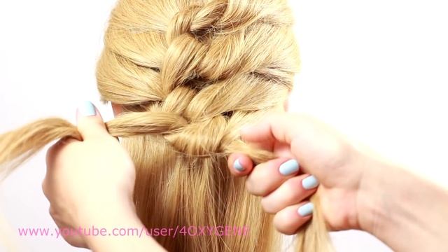 Узелковая коса. Knot Braid Tutorial смотреть онлайн