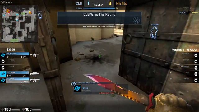 Nutty CS: GO AWP Ace by CLG Koosta vs Misfits (ex TSM) on de_dust2 - "WELCOME BACK KOOSTA" смотреть онлайн