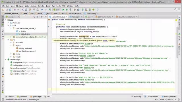 Android Tutorial #16 - Custom Listview 1 (Android Development Tutorial) смотреть онлайн
