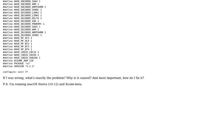 configure: error: C compiler cannot create executables (ld: unknown option: -no_weak_imports) смотреть онлайн