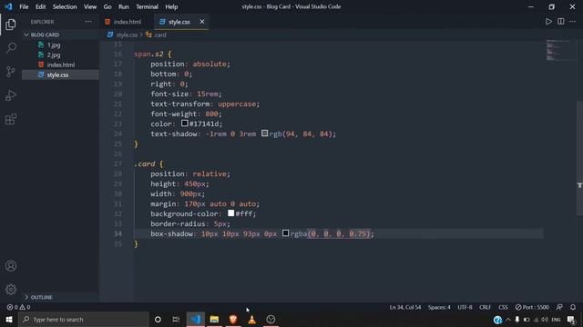 how to make a UI of blog card using html and css | CSS Design смотреть онлайн