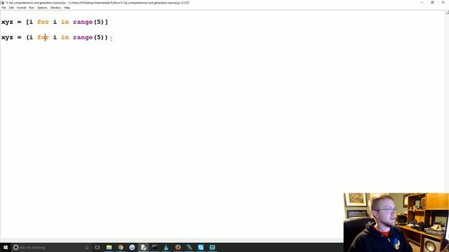 List comprehension and generator expressions - Intermediate Python Programming p.4 смотреть онлайн