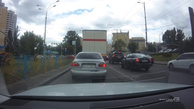 Пример видеозаписи видеорегистратора Sho-Me A12-GPS/GLONASS смотреть онлайн