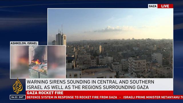 Israel : Hamas launches rocket attack on Tel Aviv смотреть онлайн