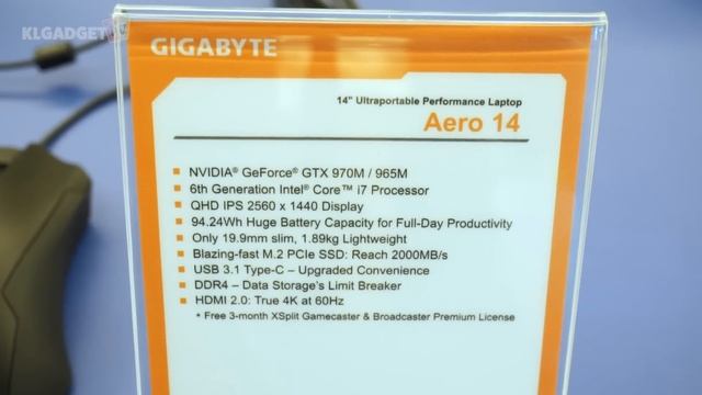 Gigabyte Aero 14 Gaming Ultrabook Hands-On | Computex 2016 смотреть онлайн
