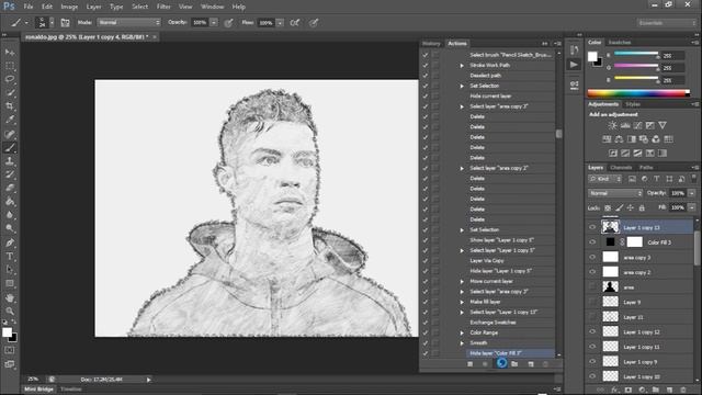Cara Mudah membuat pencil sketch menggunakan action Photoshop смотреть онлайн