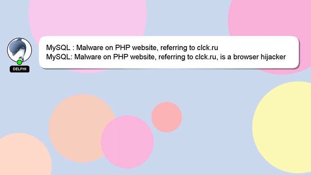 MySQL : Malware on PHP website, referring to clck.ru смотреть онлайн