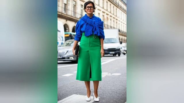 Образы с цветовыми сочетаниями синий+зеленый смотреть онлайн