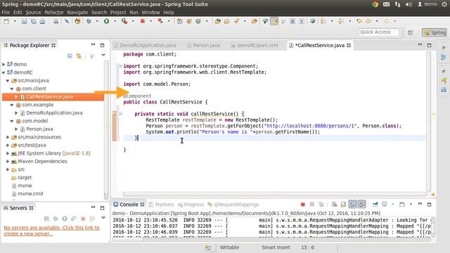 Consuming Rest Web Service using Spring Boot смотреть онлайн