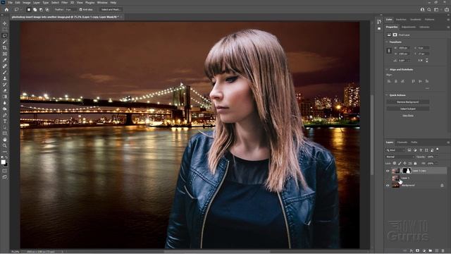 How You Can Photoshop Insert Image into Another Image and Layer - works in Photoshop CC смотреть онлайн