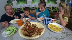 мукбанг куриный шашлычок