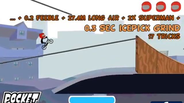 Pocket BMX City Competition 9.55 Score Replay смотреть онлайн