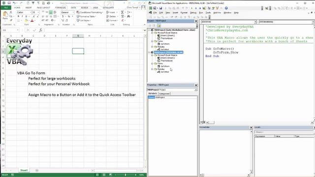 Importing And Exporting Modules and Forms in Excel VBA смотреть онлайн