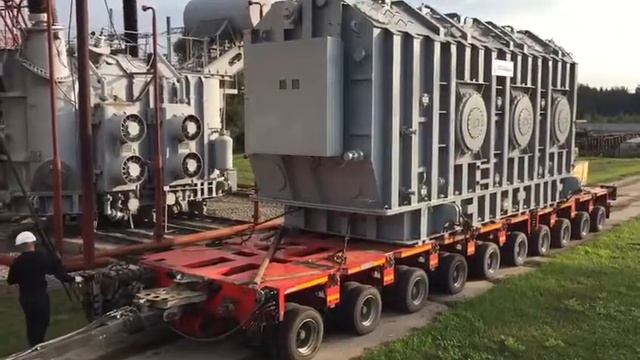 Перевозка трансформатора Transportation Transformator 190tn