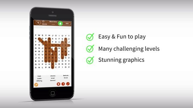Giant Bible Word Search Puzzle Intro - Mega word search - Friendly word search puzzles смотреть онлайн