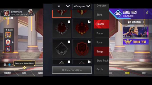 New ANIMATED Badges Coming in SEASON 3 Apex Legends Mobile смотреть онлайн