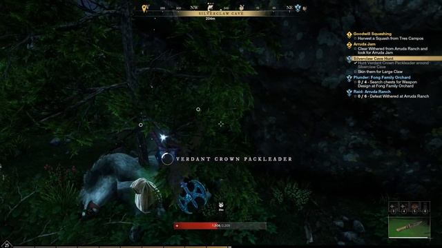 NEW WORLD - Verdant Crown Packleader Location (Silverclaw Cave Hunt Marauder Mission) смотреть онлайн
