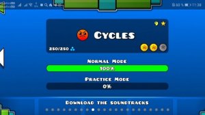 Мне выпал «чёрный цвет» в Geometry dash(урааа)