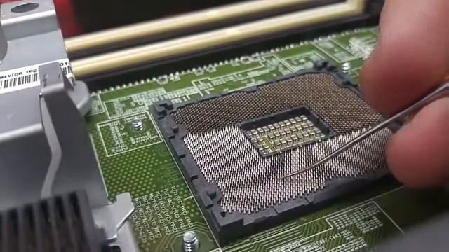 Repair of HP BL460C G8 processor socket after damaged by dragged processor смотреть онлайн