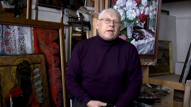 В мастерской художника Валерия Теплова #Валерий_Теплов #Мастерская_художника #Живопись смотреть онлайн