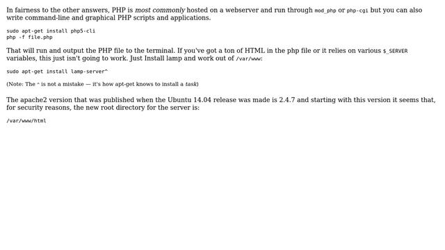 Ubuntu: How to see output from a php script? (2 Solutions!!) смотреть онлайн