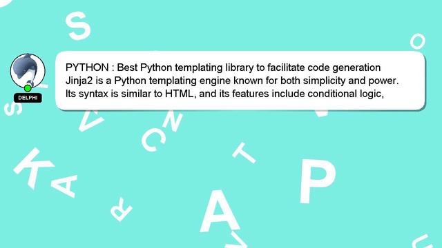 PYTHON : Best Python templating library to facilitate code generation смотреть онлайн