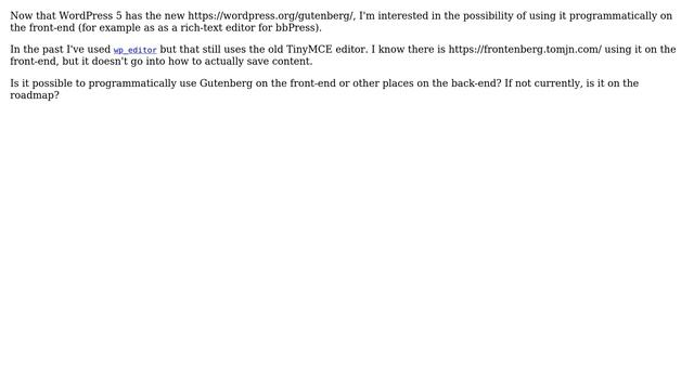 Wordpress: Is it possible to use Gutenberg on the front-end? (2 Solutions!!) смотреть онлайн