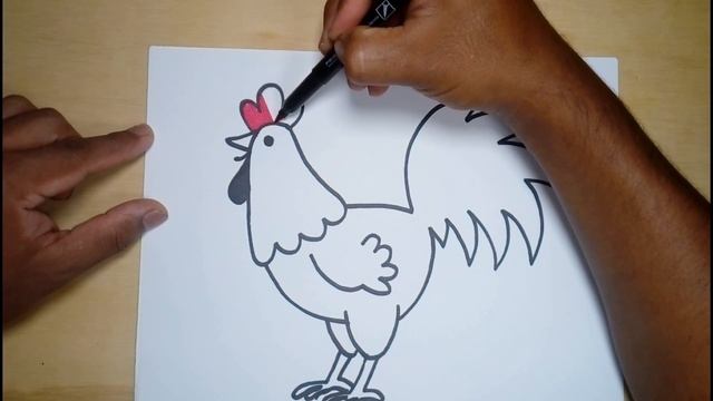 Learn to draw an easy rooster смотреть онлайн