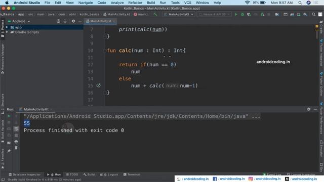 Kotlin : Recursion | Added Subtitles | android coding смотреть онлайн