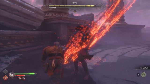 Kratos Vs Tyr Boss Fight - God Of War Ragnarok Valhalla 2023 DLC | PS5 4K ULTRA