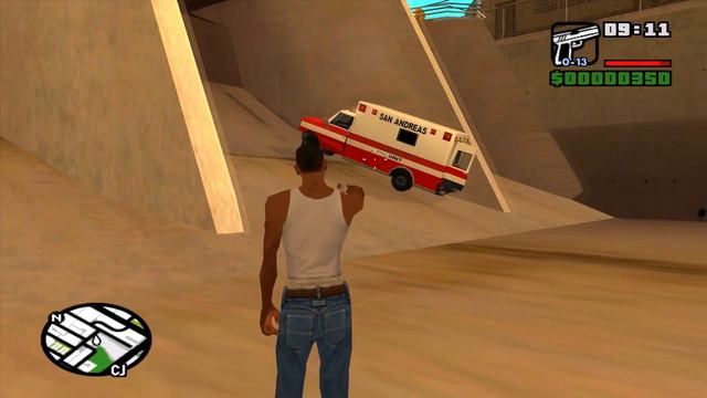 Скорая помощь заехала в тупик (GTA SA) смотреть онлайн