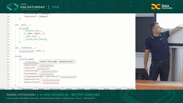 Paweł Potasiński - AI and (Power) BI - Better Together смотреть онлайн